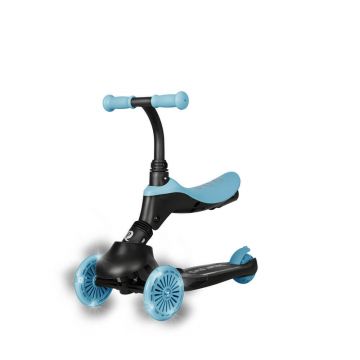 Trotineta multifunctionala 5in1 Sema EVO, 1-6 ani, Albastru, Qplay
