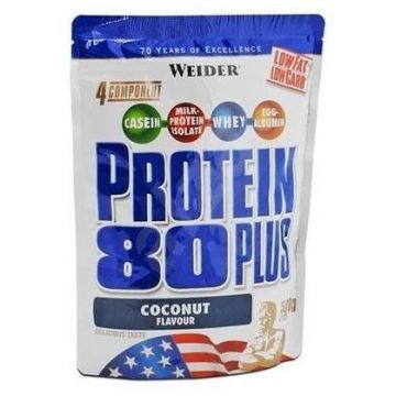 Weider Protein 80 Plus nucă de cocos 500 g