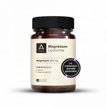 A-LAB Magneziu lipozomal 300 mg Stres Oboseală Tulburări de somn 63 capsule
