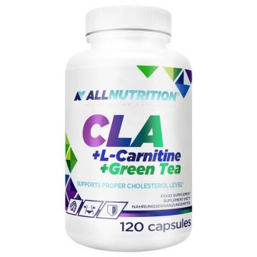 Allnutrition CLA + L-Carnitină + ceai verde, 120 capsule