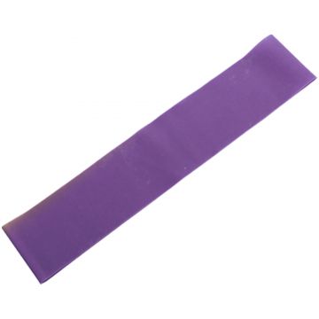 Banda elastica din cauciuc pentru exercitii si antrenament fitness, circulara, 1200x150x0.50mm, mov - banda cauciucata de rezistenta medie spre ridicata, pentru sala, pilates si stretching