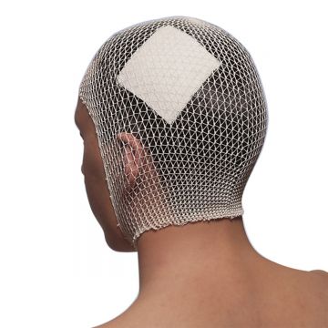 Bandaj tubular elastic tip plasa nr 6, 6 cm x 25 m, pentru fixarea pansamentelor pe cap, umar, bazin si picior