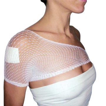 Bandaj tubular elastic tip plasa nr 8, 8 cm x 25 m, pentru fixarea pansamentelor pe umar, cap si picior