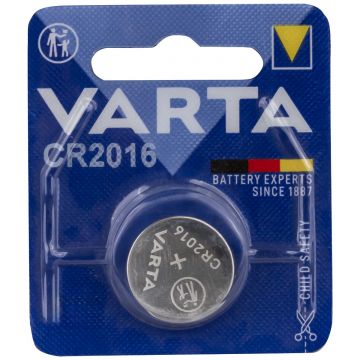 Baterie tip buton VARTA CR2016, litiu, 3V, 20x1.6mm, 2g
