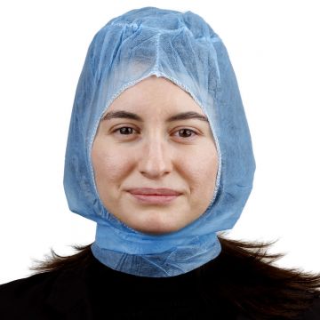 Capelina tip cagula chirurgicala unica folosinta albastra, PPSB respirabil, cu legaturi reglabile, fixare sigura, protectie avansata, PRIMA, 100 buc