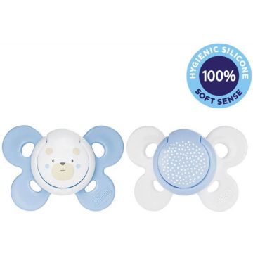Chicco Physio Comfort Silicone Soother Boy - Macco/Buds 0 - 6 m 2 buc