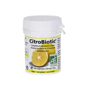 Citrobiotic Extract de semințe de grapefruit + vitamina C 100 comprimate