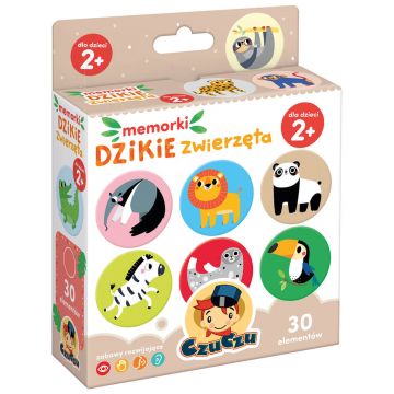CzuCzu Wild Animal Memoriles, joc pentru copii, de la 2 ani, 30 elemente