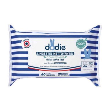 Dodie Șervețele de curățare față, corp și scaun x70