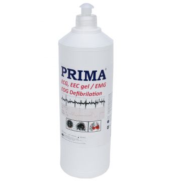 Gel EKG/ECG PRIMA, Transparent, 1000ml – Gel Conductiv pentru Electrozi si Diagnostic Medical