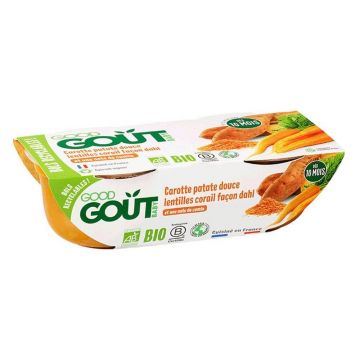 Good Gout Petits Plats Bebe Bio Morcov linte cartofi dulci Stil Dahl De la 10 luni 2x190g