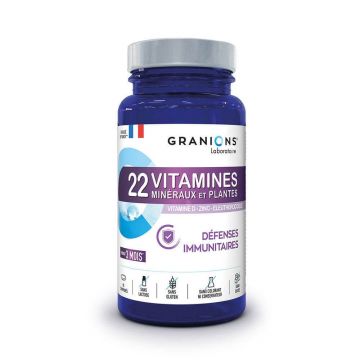 Granions 22 Vitamine, minerale și plante 90 comprimate