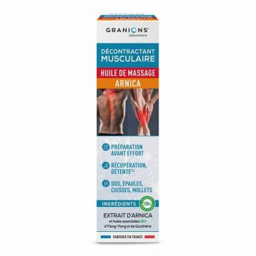 Granions Décontractant Musculaire Huile De Massage Arnica 100ml