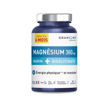 Granions magneziu marin + bisglicinat 360mg 180 comprimate