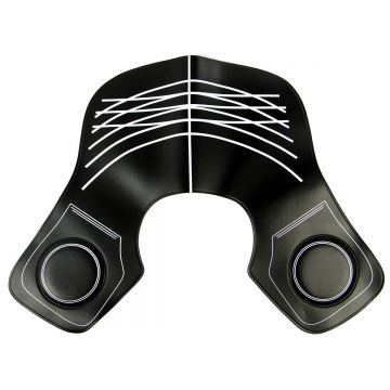 Guler pentru tuns din silicon, negru, 34x30 cm