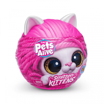 Jucarie de plus interactiva Smitten Kittens, 3 ani+, Diverse modele, Pets Alive