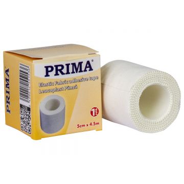 Leucoplast banda, panza cu rivanol, 5cm x 4.5m, alb, hipoalergenic, medical, pentru pansarea ranilor, PRIMA