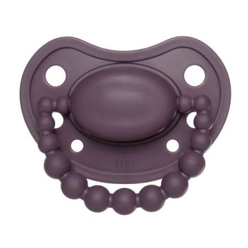 Luu Kids, suzetă, poziționare, silicon, Sweet Plum, 3-6 luni, 1 buc