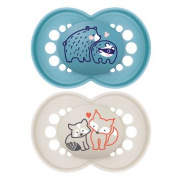 Mam Original Nature Suzete simetrice 18 luni+ 2pcs