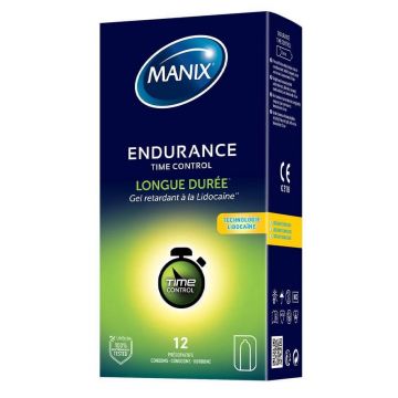 Manix Resistance Prezervative Lubrifianți de lungă durată Time Control x12