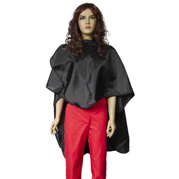 Manta scurta de tuns si coafat, neagra, 70x100 cm