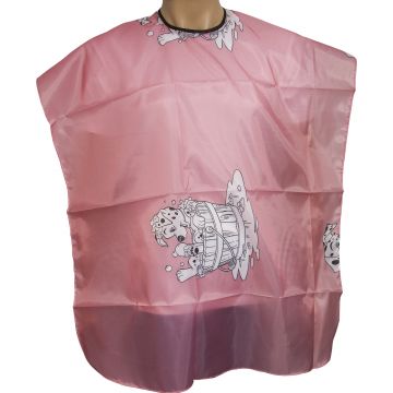 Manta tuns copii, roz cu damatieni, 85x130cm