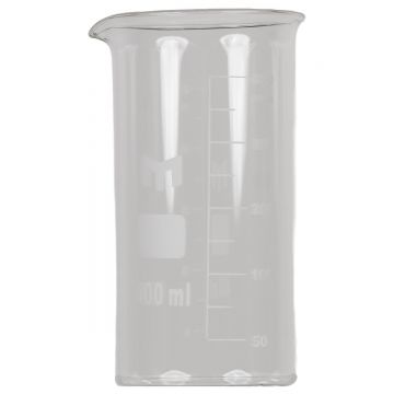 Pahar Berzelius 400 ml, sticla borosilicata, gradat, forma inalta cu cioc - Ø 80 mm, h 110 mm, pentru laborator