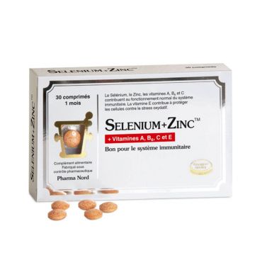Pharma Nord Seleniu + Zinc 30 Comprimés