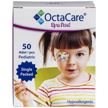 Plasturi oculari sterili pentru fete, OctaCare, 5x6.2cm, 50 bucati