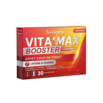 Santarome Vita'max Cafeină și taurină Boost anti-fatiga 30 comprimate