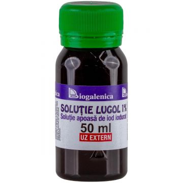 Solutie Lugol 1%, 50 ml – Antiseptic si dezinfectant cutanat
