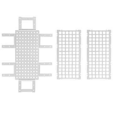 Stativ Vacutainer din Plastic, Diametru Tub 13 mm, Alb, 265 x 126 x 75 mm