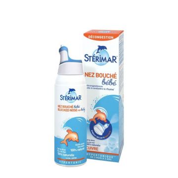 Sterimar Spray delicat pentru nasul înfundat al bebelușului Îmbogățit cu cupru 100ml