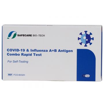 Test Rapid Combo Ag Covid + Gripa A si B, rezultat in 15 minute