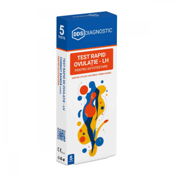 Test rapid de ovulatie LH format banda (urina) Autotestare, 5 bucati, DDS Diagnostic