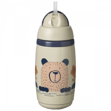 Tommee Tippee Superstar, cană sport fără scurgere, 12m+, gri 266 ml