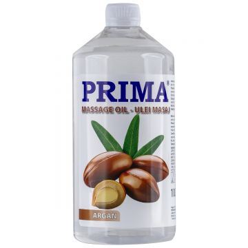 Ulei de masaj pentru corp, PRIMA, cu ulei de argan, 1 litru