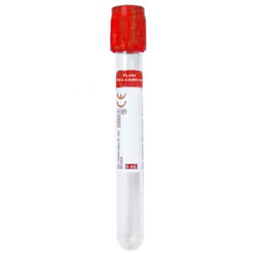 Vacutainer biochimie, capac rosu, 6ml, 100 bucati
