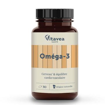 Vitavea Santé Nutri'sentiels Omega 3 Echilibru cerebral și cardiovascular 30 capsule