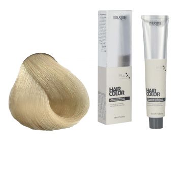 Vopsea profesionala de par, 10 Blond platinat deschis, MAXIMA, 100ml