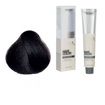 Vopsea profesionala de par, 3.99 Saten ciocolata neagra, MAXIMA, 100ml