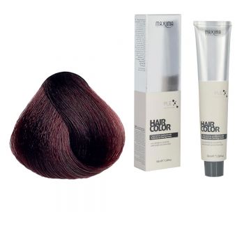Vopsea profesionala de par, 5.5 Saten mahon deschis, MAXIMA, 100ml