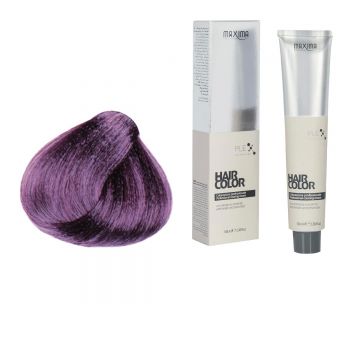 Vopsea profesionala de par, 7 Chrome violet metalic, MAXIMA, 100ml