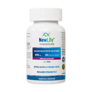 Calciu alfa-ketoglutarat 500mg, 60 capsule, Newlife