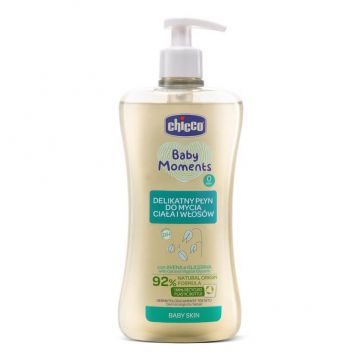 Chicco Baby Moments Spălare delicată pentru corp și păr 0m+, 500ml
