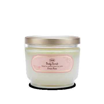 Exfoliant pentru corp Green Rose, 600g, Sabon