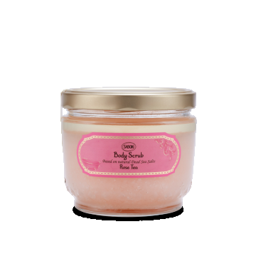 Exfoliant pentru corp Rose Tea, 600g, Sabon