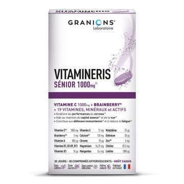 Granions Vitamineris Senior 1000mg 30 comprimate