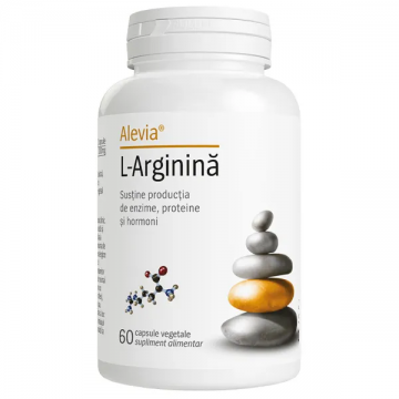 L-Arginina, 60 capsule vegetale, Alevia