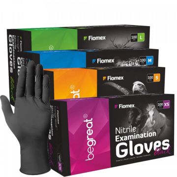Manusi nitril negre BeGreat